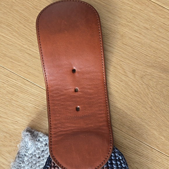 Sézane Carlie Raffia Belt Natural Texture | French Summer Accessory, Sz 80, VGC - Picture 10 of 12